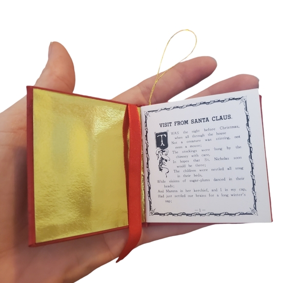 Vintage Christmas ornament. The night before Christmas - Picture 2 of 3